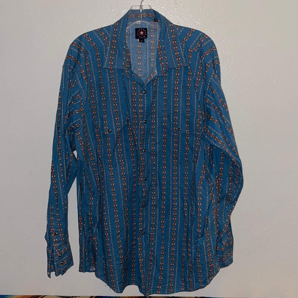 PANHANDLE SLIM Men's Shirt Size XL snap Pearl Buttons